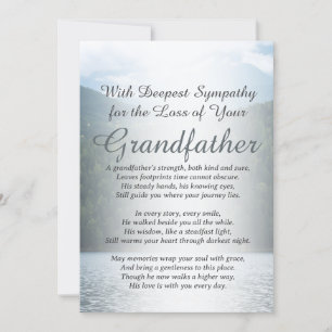 Carte Sympathie pour la perte d'un grand-père