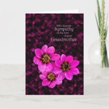 Sympathie pour la perte d'une grand-mère