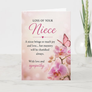 Carte Sympathie pour la perte d'une nièce