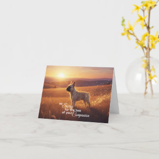 Carte Sympathie pour un Bouledogue Français