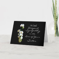 Sympathie profonde Soeur Orchidées Blanches