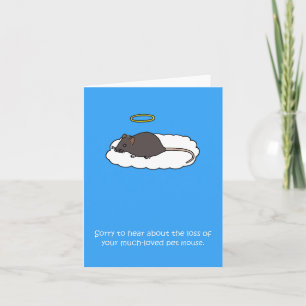 Carte Sympathie sur la perte de la souris Brown pour ani