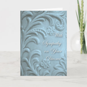 Carte Sympathie sur le divorce, Plante bleu, Fleurs