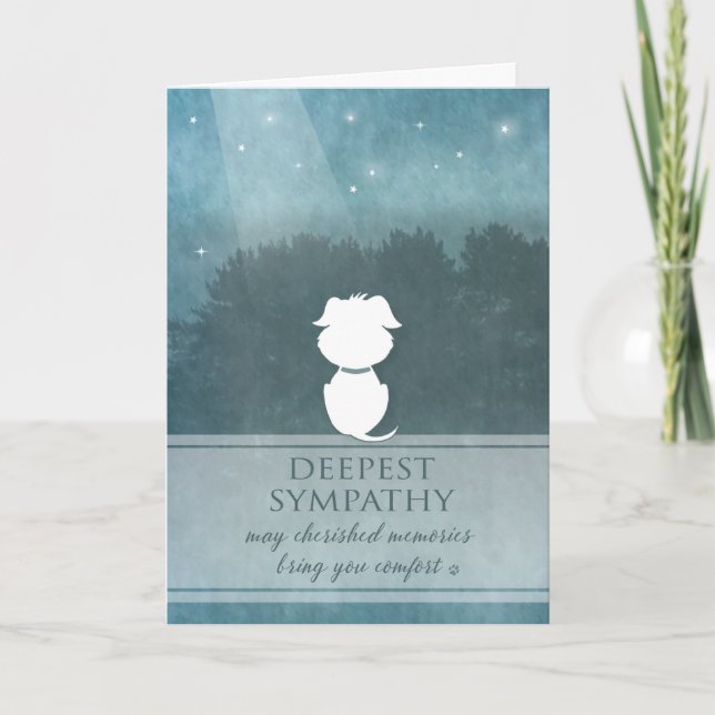 Carte Sympathie Vet & Business Dog - Souvenirs chéris (Devant)