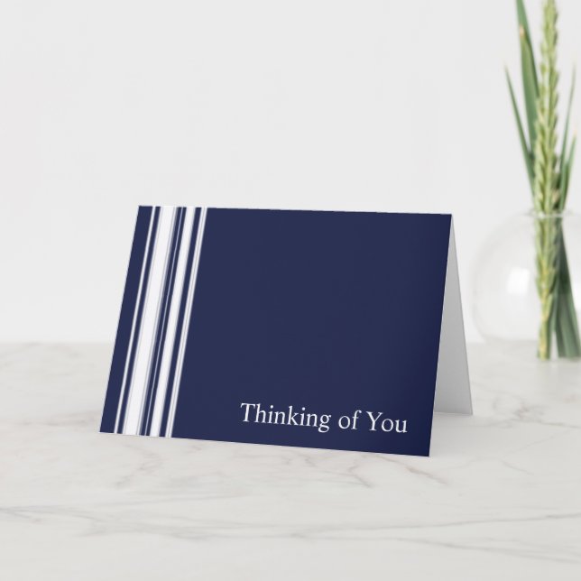 Carte Sympathique Blue Stripes (Devant)