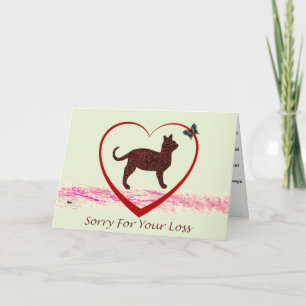 Carte Sympathique pour chat animal de compagnie, P
