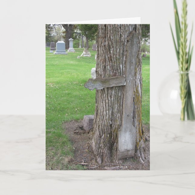 Carte Sympathique "Spirit Hill Tree Cross" (Devant)