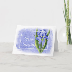 Carte Sympathy - Blue Iris d1