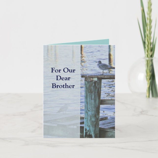 Carte Sympathy Card - "For Our Dear Brother" (Devant)