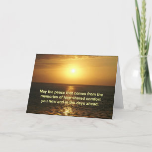 Carte Sympathy Card - with inspirational text