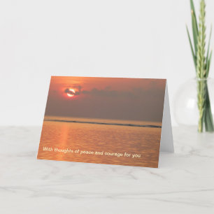 Carte Sympathy Card - with thoughts of peace