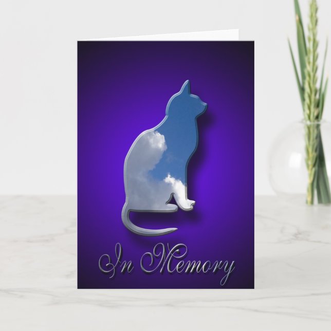 Carte Sympathy Cat | Perte de chat d'animal (Devant)