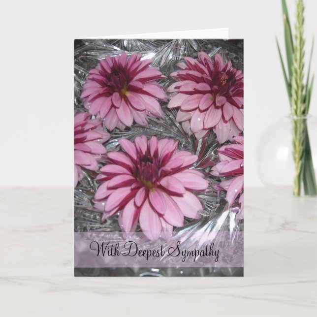 Carte Sympathy de Dahlia (Devant)