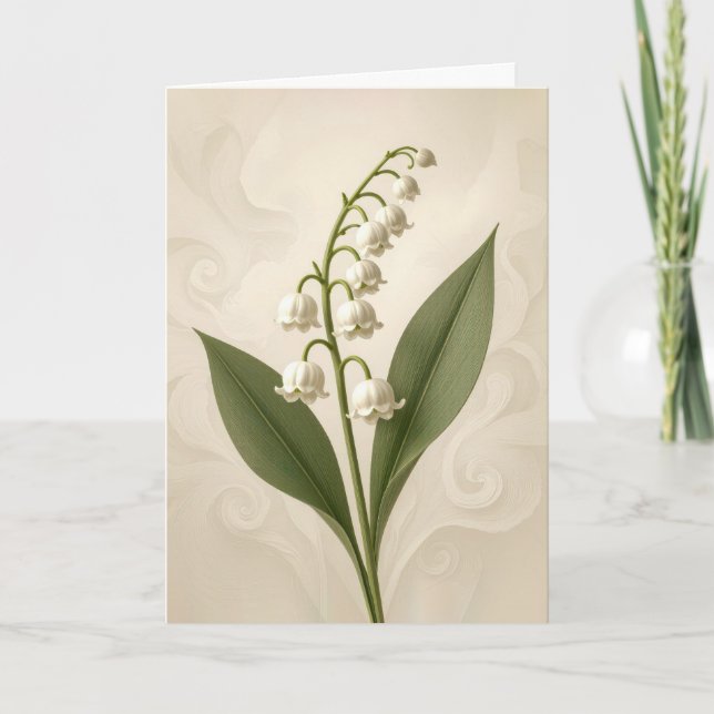 Carte Sympathy Lily of the Valley  (Devant)