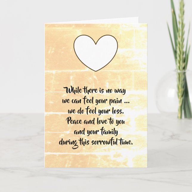 Carte Sympathy par dalDesignNZ (Devant)