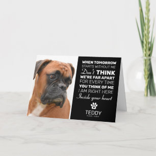 Carte Sympathy Pet Photo Condolence