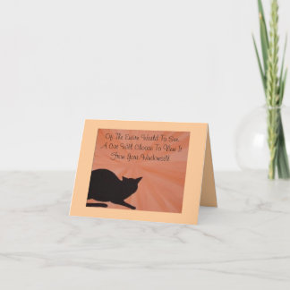 Carte Sympathy pour animaux - Chat