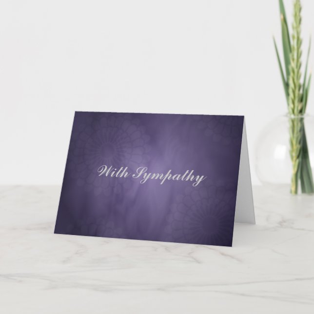 Carte Sympathy Purple (Devant)