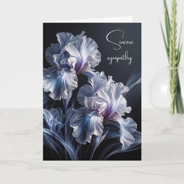 Carte Sympathy Purple Iris (Devant)