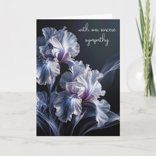 Carte Sympathy Purple Iris (Devant)