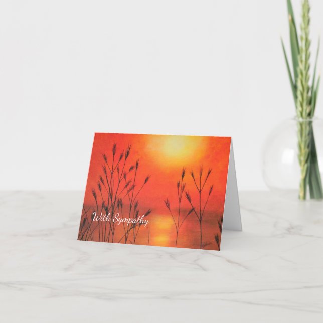 Carte Sympathy Sunset Calme (Devant)