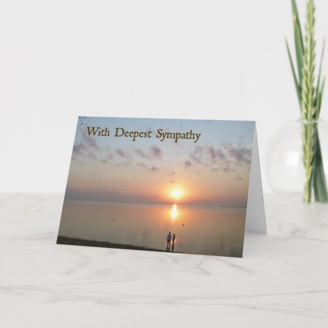 Carte Sympathy - Sur la plage (Devant)