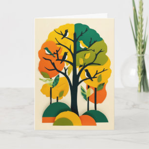 Carte Symphonie d'arbre d'automne
