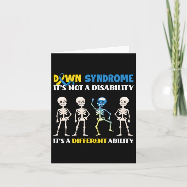 Carte Syndrome de Down Ce n'est pas un handicap c'est un (Devant)