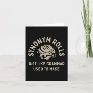 Carte Synonym Rolls Plaisanter Cinnamon Rolls Grammar Pu
