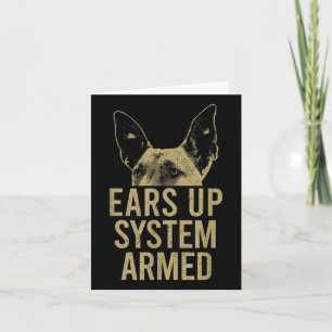 Carte Système Malinois Belge Oreilles Up Maligator Armé
