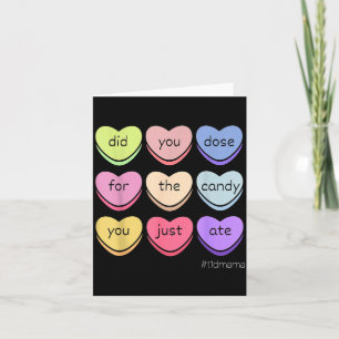 Carte T1d Maman Jour de la Saint-Valentin Cœur Bonbon Di
