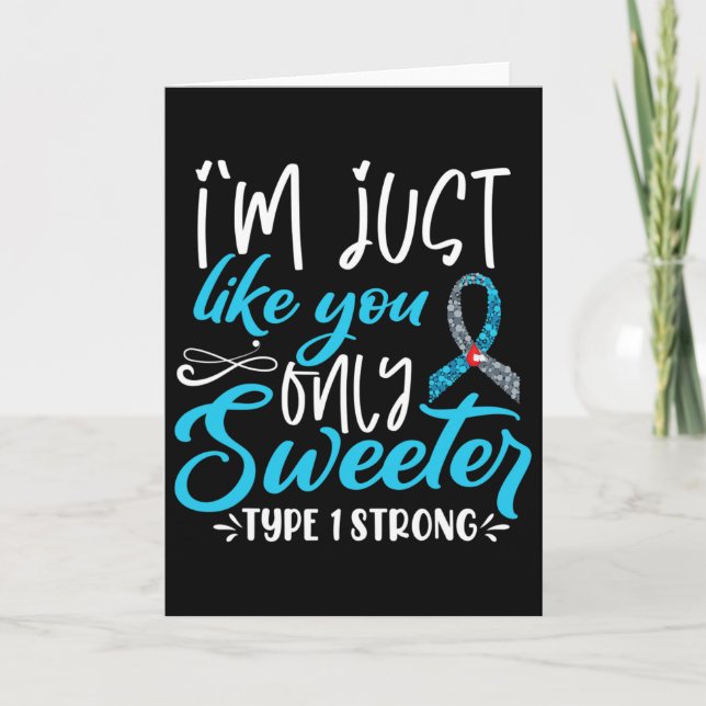 Carte T1d Sensibilisation des enfants au diabète (Devant)