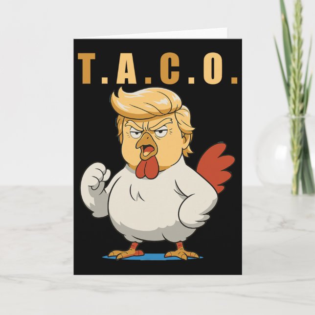 Carte T.a.c.o. Trump Est Un Taco  (Devant)
