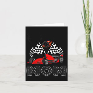 Carte T Crew Maman Voiture de Course Garçon d'Anniversai