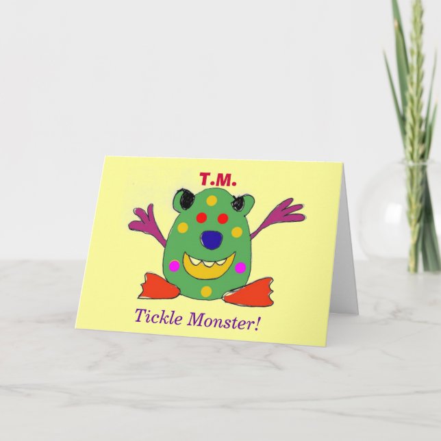 Carte T.M., Tickle Monster ! Greeting card (Devant)