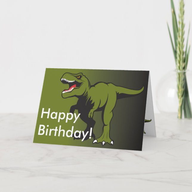 Carte T-Rex a personnalisé des articles (Devant)