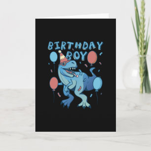 Carte T-Rex Dinosaur fête d'anniversaire