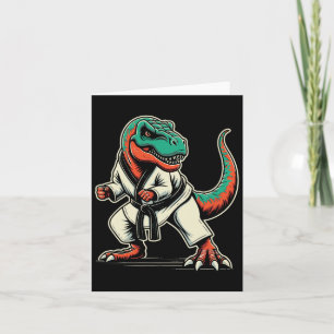 Carte T-rex Dinosaur Karate Taekwondo Martial Arts