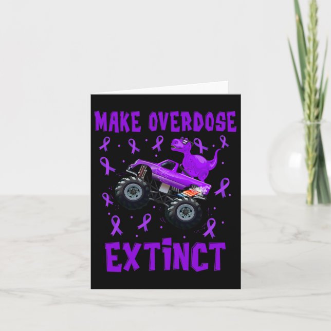 Carte T Rex Dinosaur Monster Truck Faire Extinction de s (Devant)
