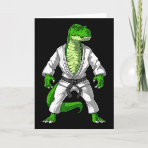 Carte T-rex Dinosaure Jiu-jitsu Judo Karaté Taekwondo Ma