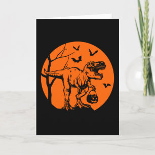 Carte t rex halloween dinosaure cadeau pour lui