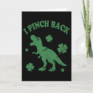 Carte T-rex je pince drôle de jour de la Saint-Patrick j