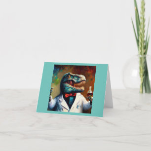 Carte T Rex Mad Scientifique