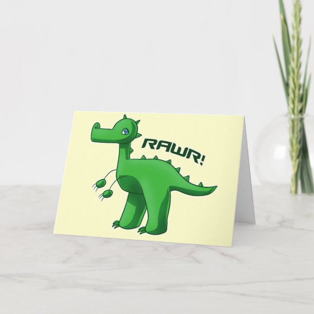 Carte T-Rex vert (Devant)