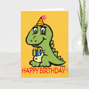 Carte T-rex vous souhaite un joyeux anniversaire !