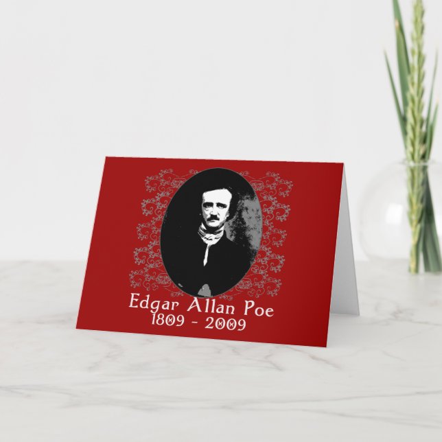 Carte T-shirt 1809-2009 d'anniversaire d'Edgar Allan Poe (Devant)