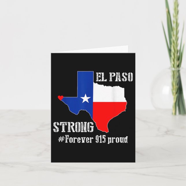 Carte T Shirt 915 Fier El Paso Fort (Devant)