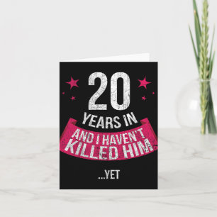Carte T-shirt cadeau drôle pour femme pour les 20 ans de
