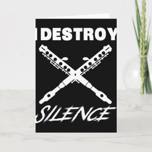 Carte T-shirt Ccolo Drôle - Je Détruis le Silence Gif No