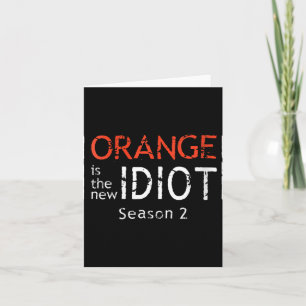 Carte T-shirt col en V drôle citation Orange Est Le Nouv